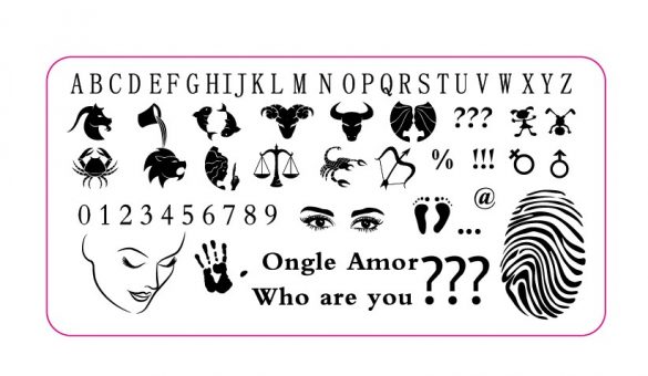 Plaque Who are you ONGLE AMOR